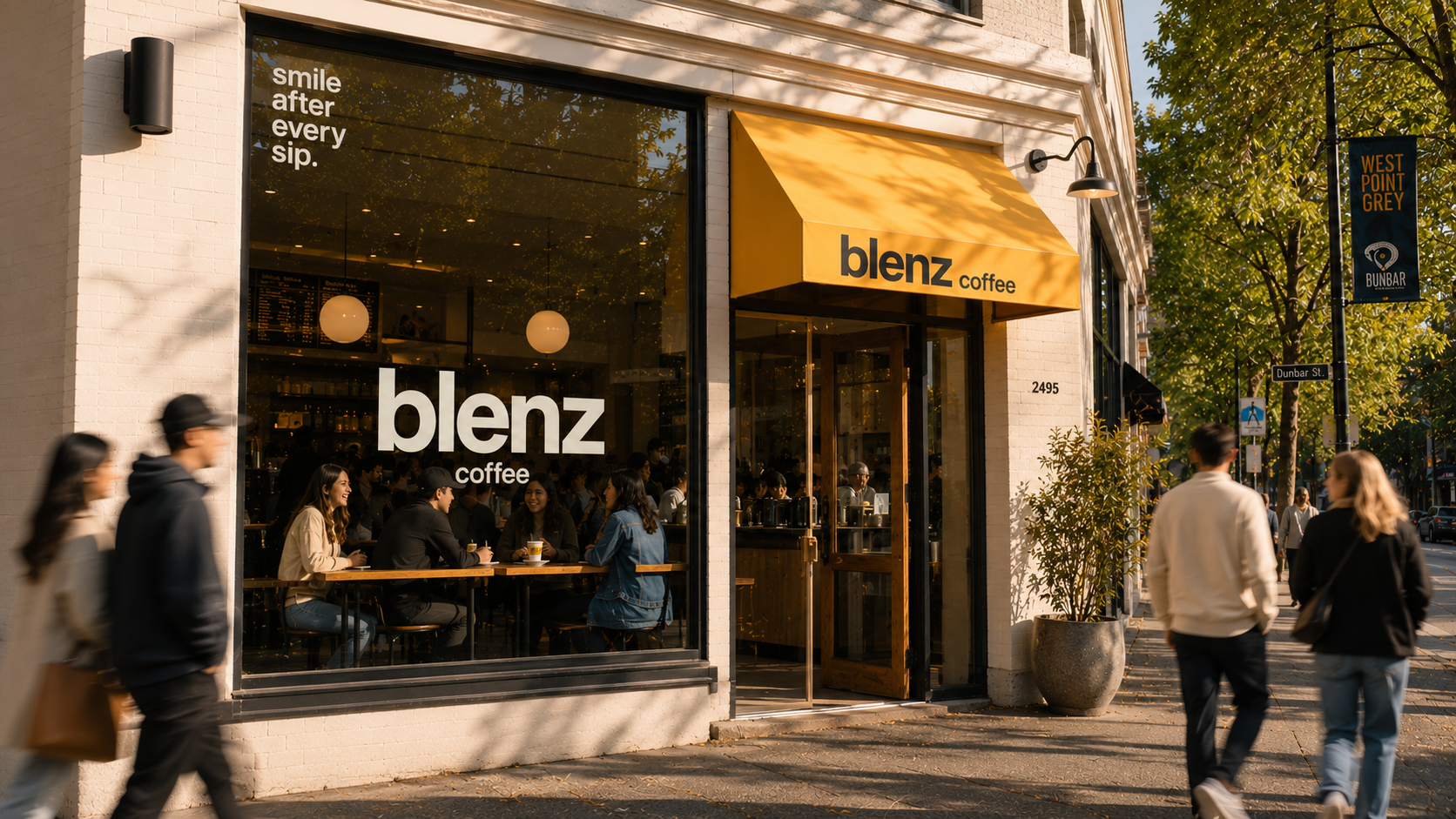 blenz storefront daytime
